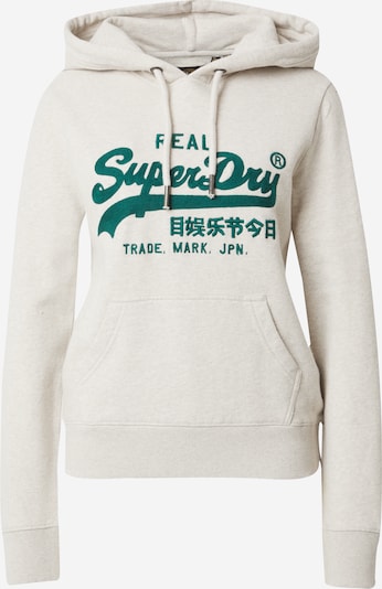 Superdry Sweatshirt i kräm / mörkgrön, Produktvy