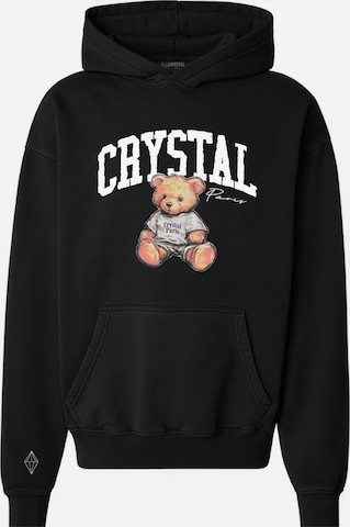 Crystal Paris Sweatshirt 'Teddy' in Schwarz: Vorderseite