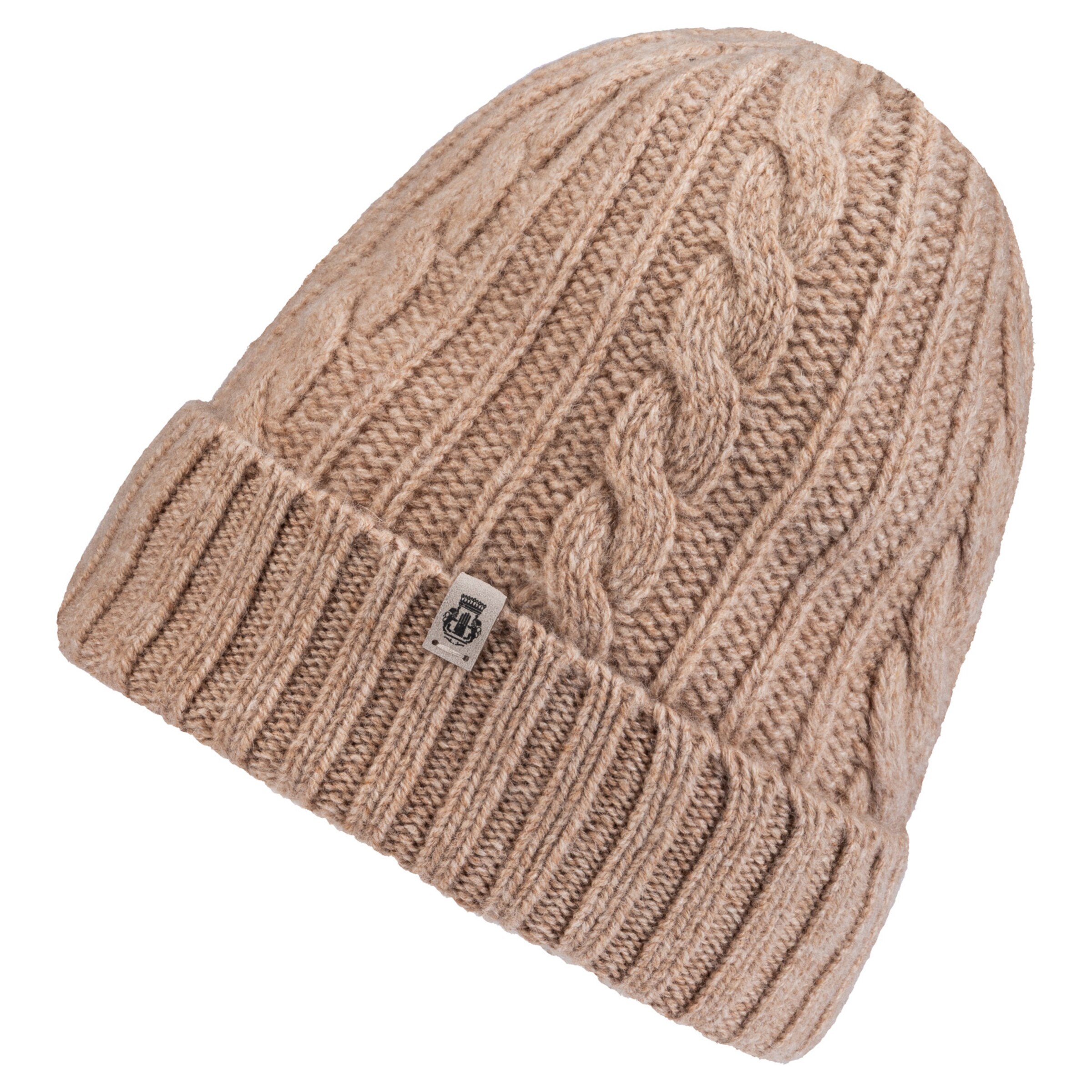 Roeckl Beanie 'CABLED CHARM' in Beige / Sand / Light beige, Item view