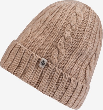 Bonnet 'CABLED CHARM' Roeckl en beige : devant