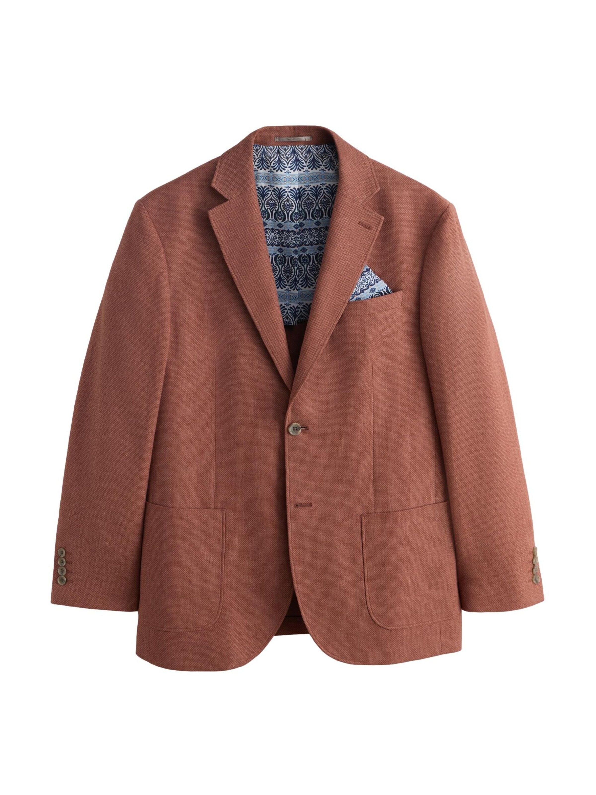 Next Regular Fit Sakko in Braun: Vorderseite