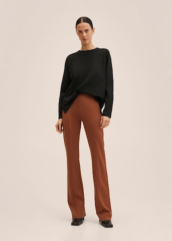 MANGO Flared Broek 'Delfin 2' in Bruin