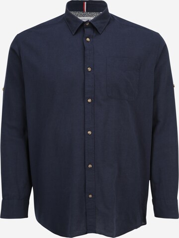 Jack & Jones Plus - Camisa 'SUMMER' em azul: frente