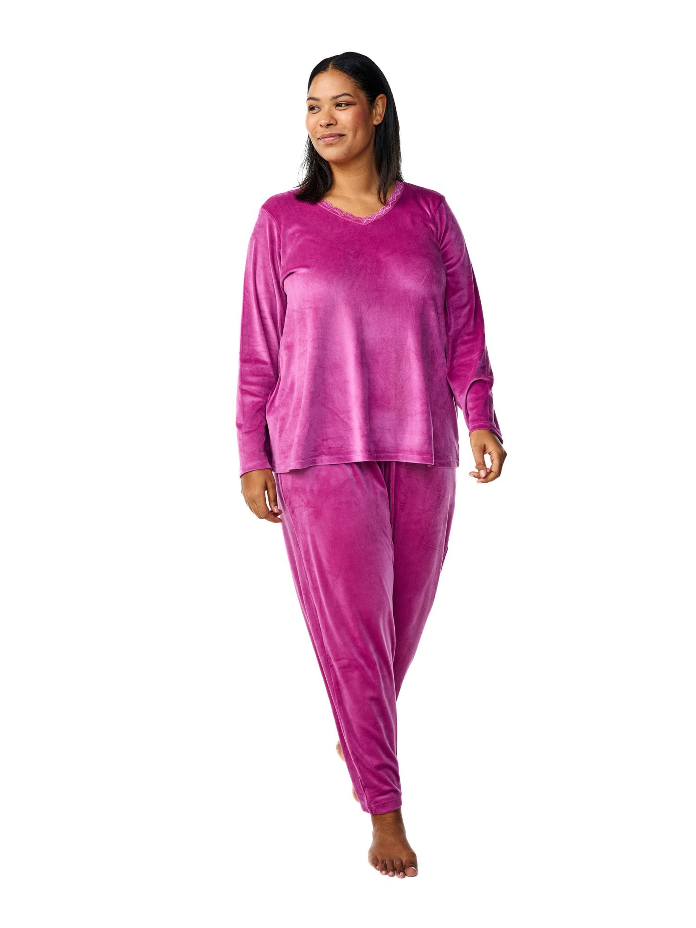 Zizzi Tapered Broek in Roze: voorkant