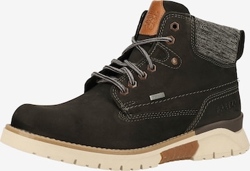 FRETZ MEN Lace-Up Boots in Grey: front