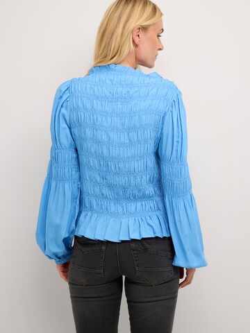 Cream Blouse 'Henva' in Blauw