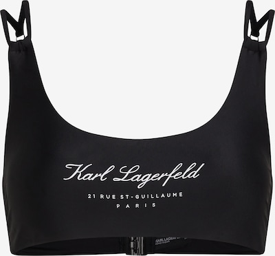 Karl Lagerfeld Bikini top 'Hotel' in Black / White, Item view