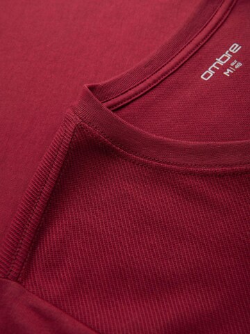 Ombre Shirt in Rood