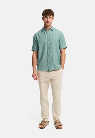 INDICODE JEANS Regular Fit Hemd 'Lino' in Grün