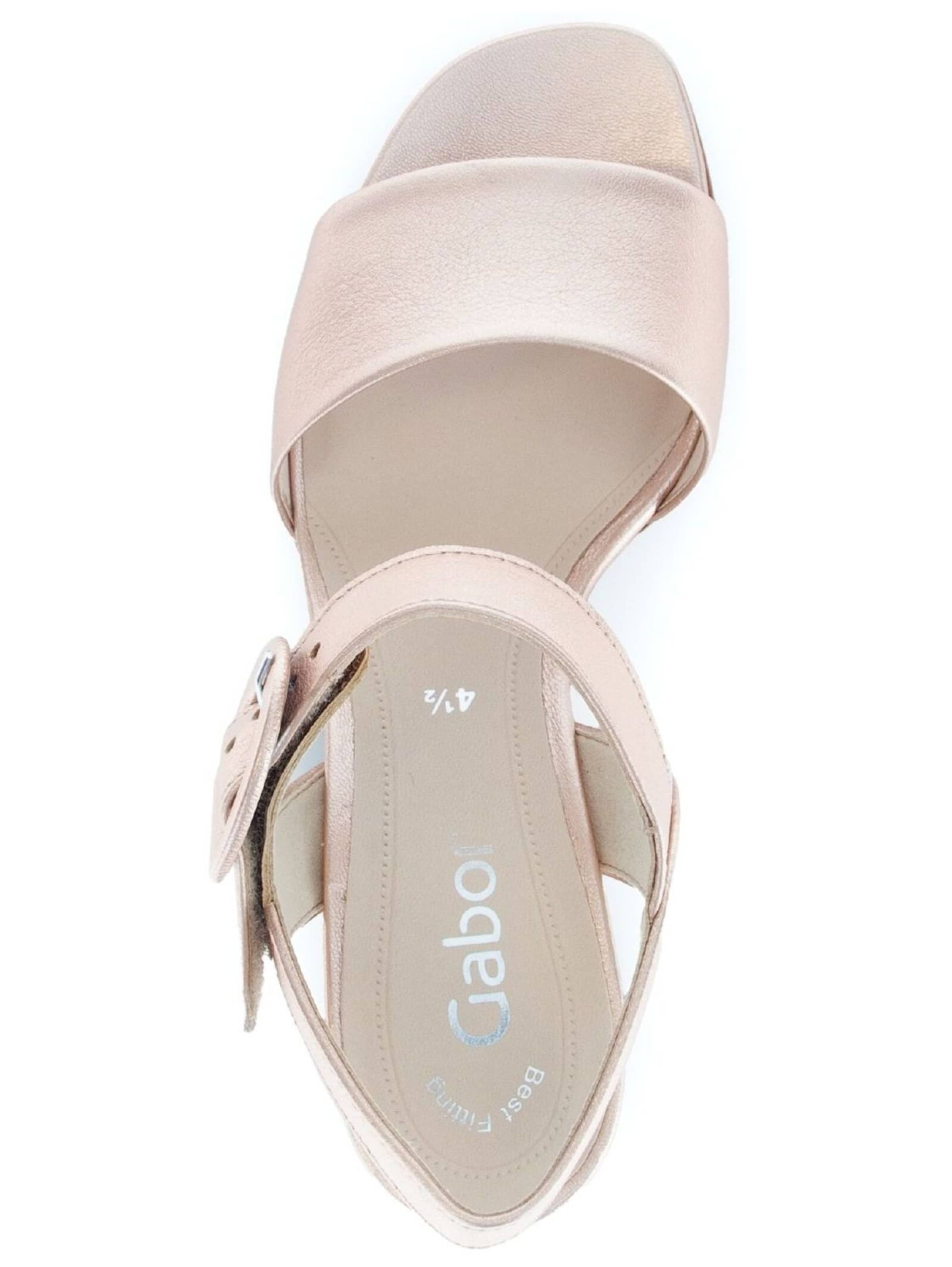 GABOR Strap sandal in Gold