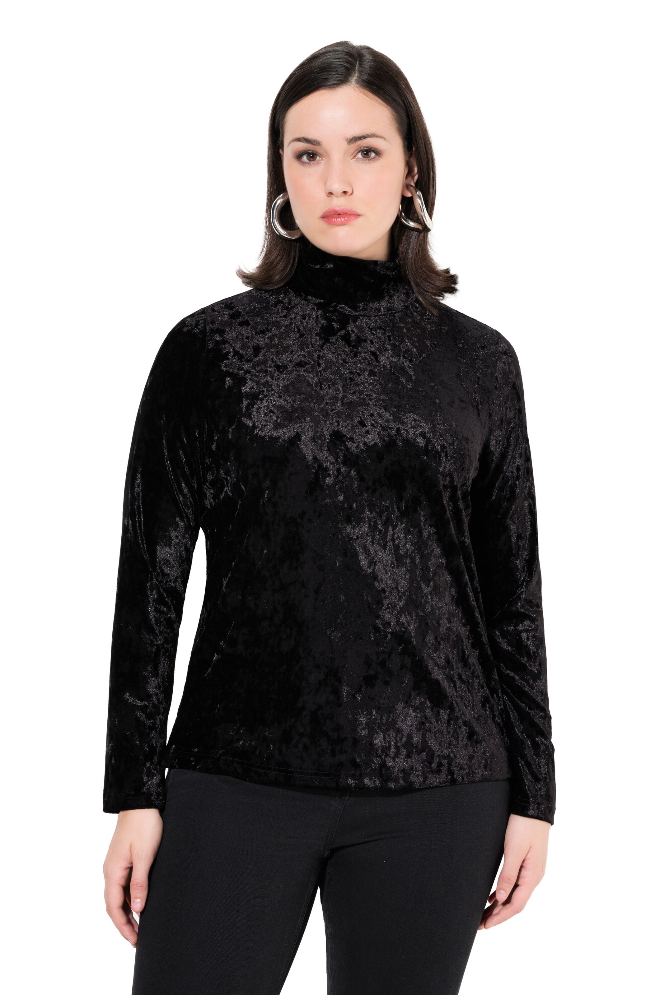 Ulla Popken Shirt in Black: front