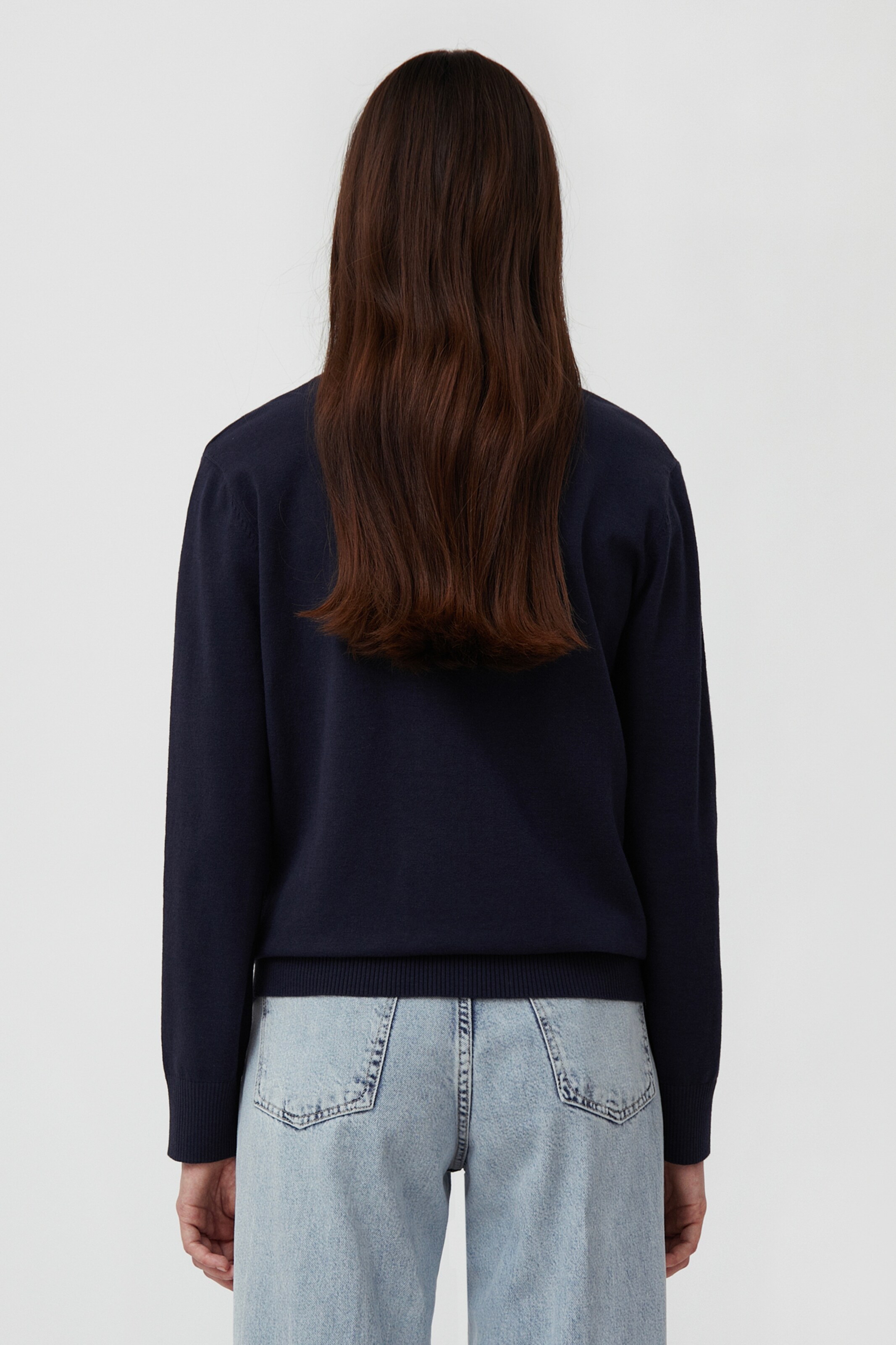 Frauen Große Größen Finn Flare Pullover in Dunkelblau - CT95425 Frauen Große Größen Finn Flare Pullover in Dunkelblau - CT95425
