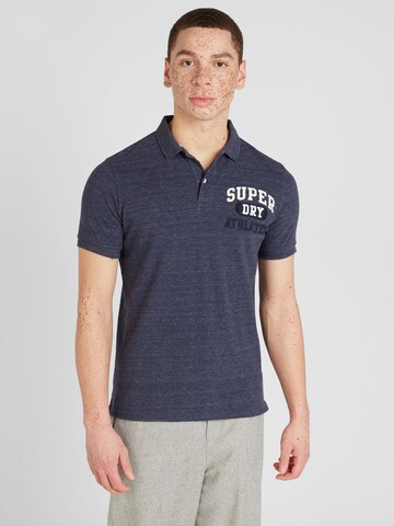 T-Shirt Superdry en bleu : devant