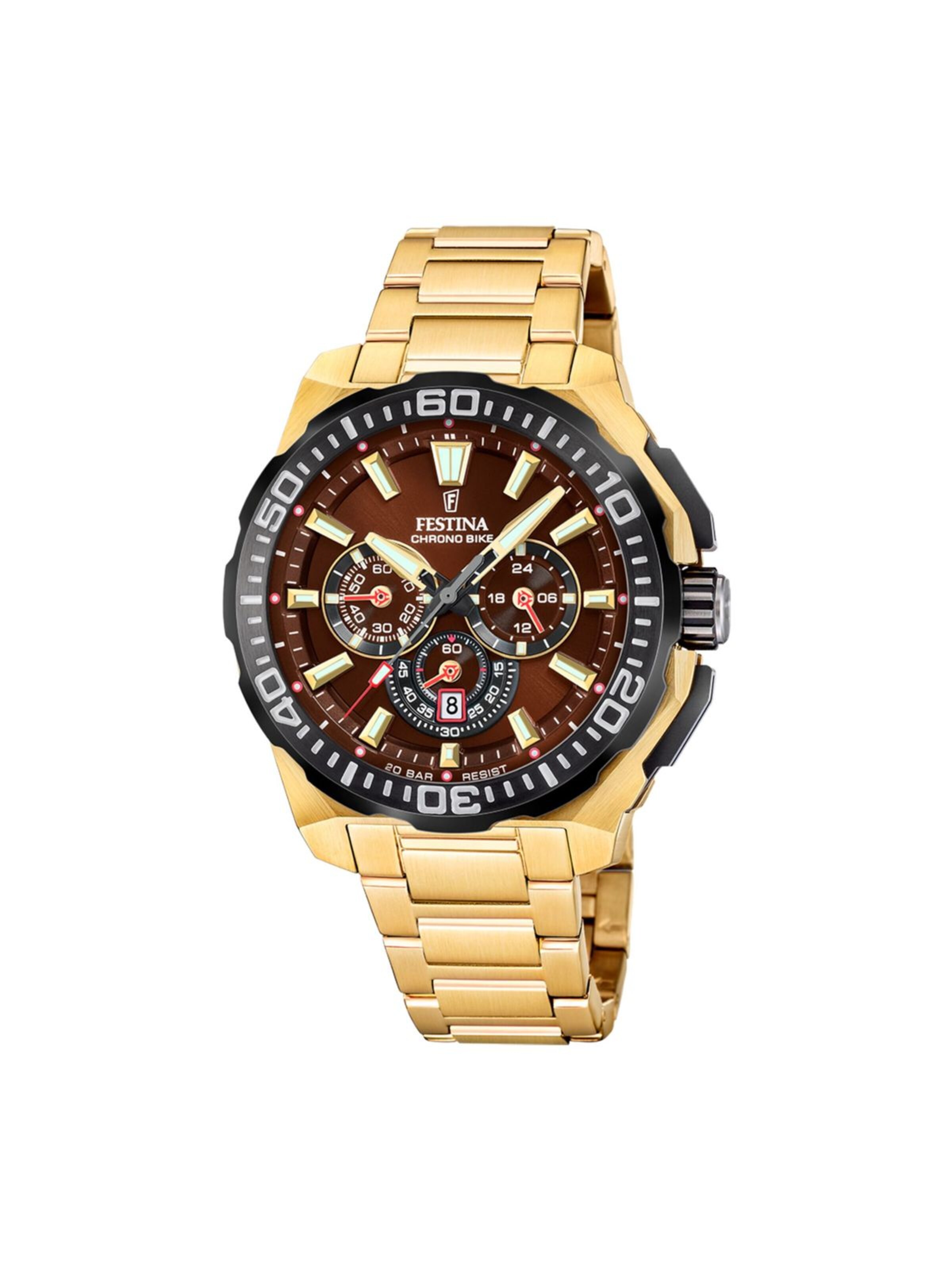 FESTINA Analoguhr‌‌‌‌ in Braun: Vorderseite