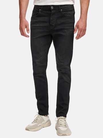 Tazzio Slimfit Jeans 'A109' in Schwarz: Vorderseite