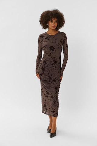 CULTURE Dress 'Kleid Alifa ' in Brown: front