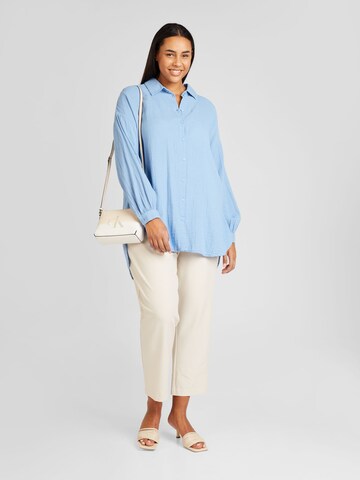 ONLY Carmakoma Bluse 'THYRA' in Blau