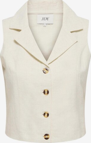 Gilet 'Jdymilan Linen S/L Waistcoat Tlr 15366390' di Jaqueline de Yong in beige: frontale