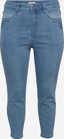 SHEEGO Skinny Jeans in Blue: front