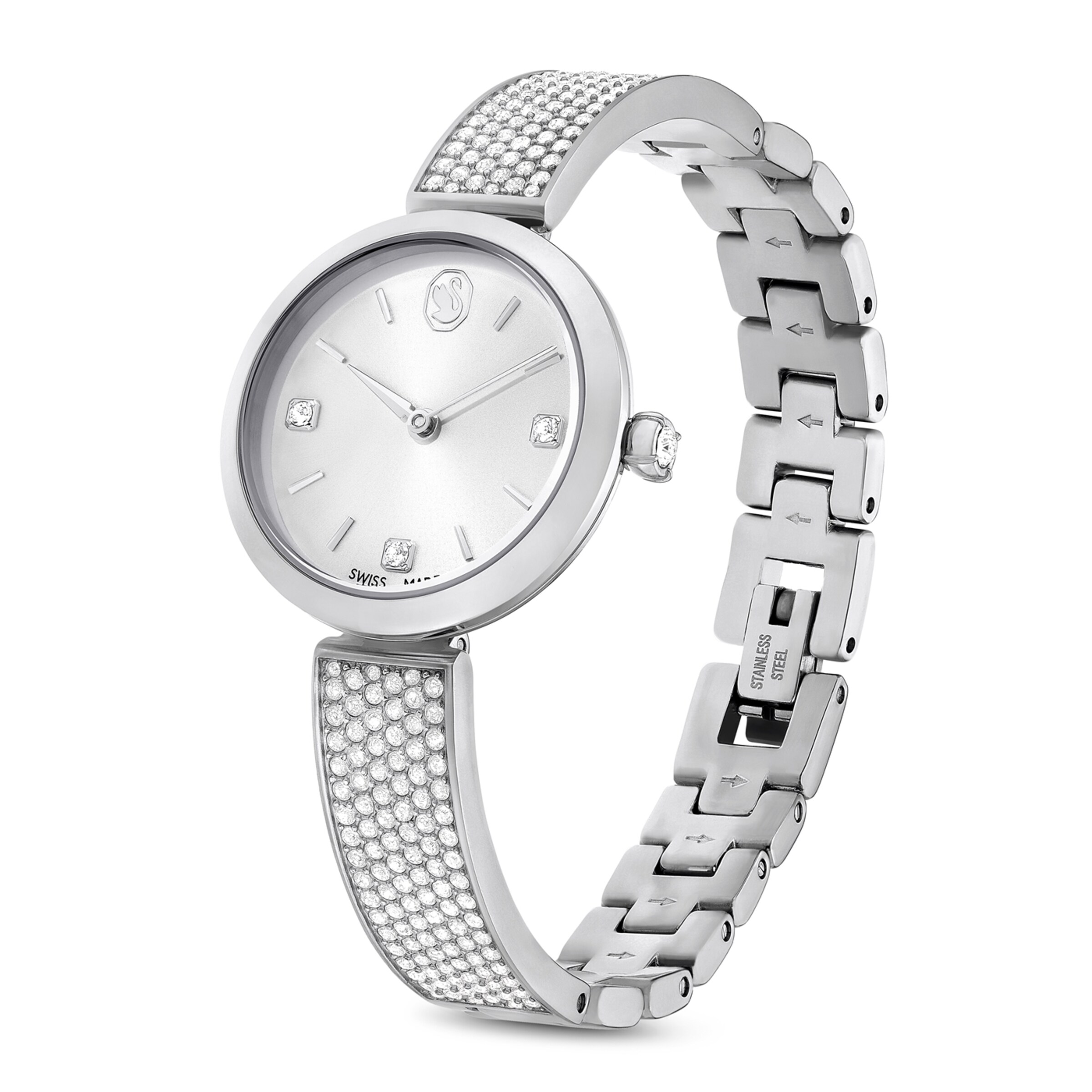 Swarovski Analog Watch in Silver: front
