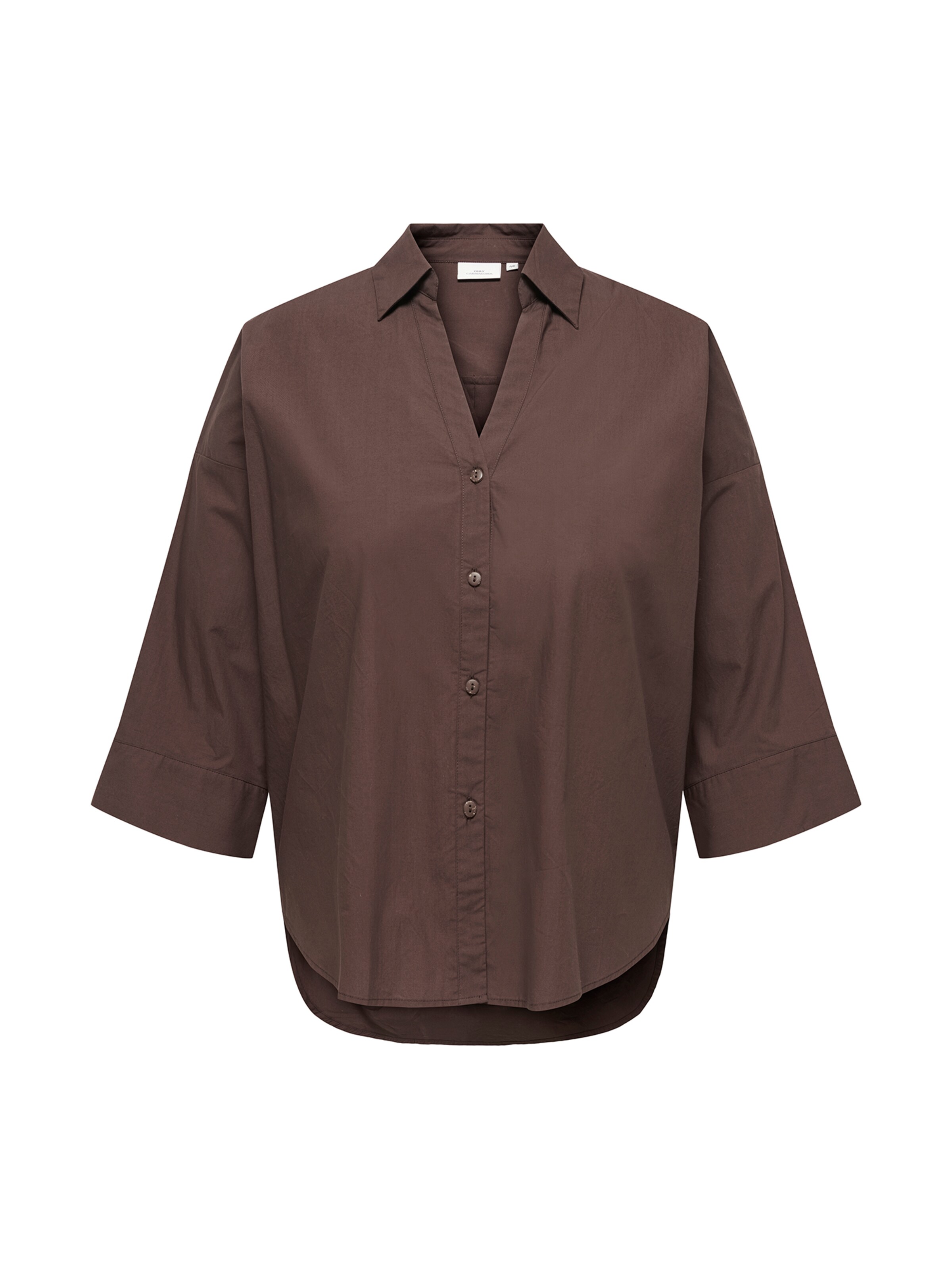 ONLY Carmakoma - Blusa 'CARSAJA KERI' en marrón: frente