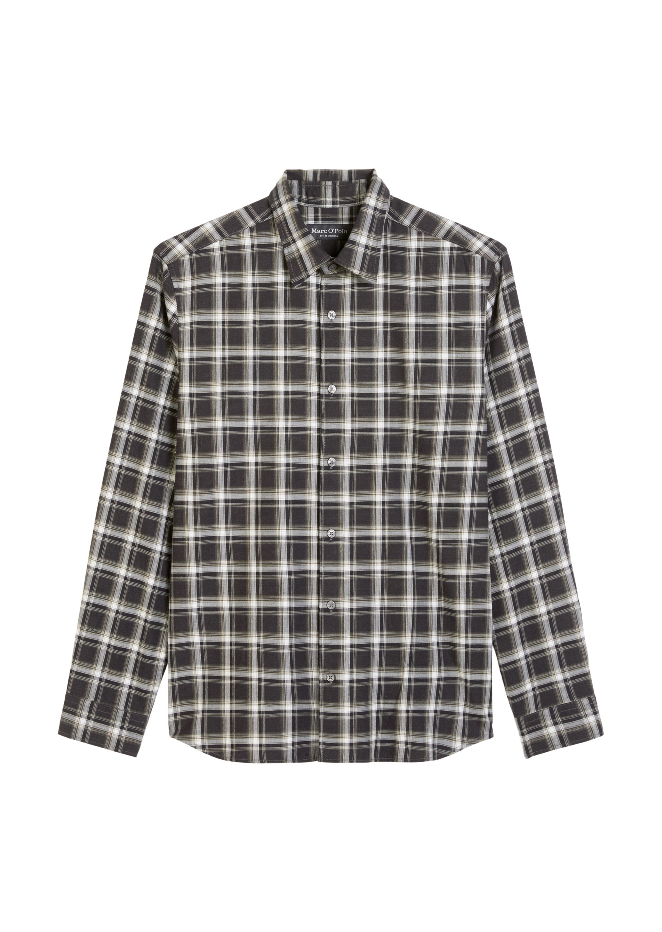 Marc O'Polo Button Up Shirt in Black / White, Item view