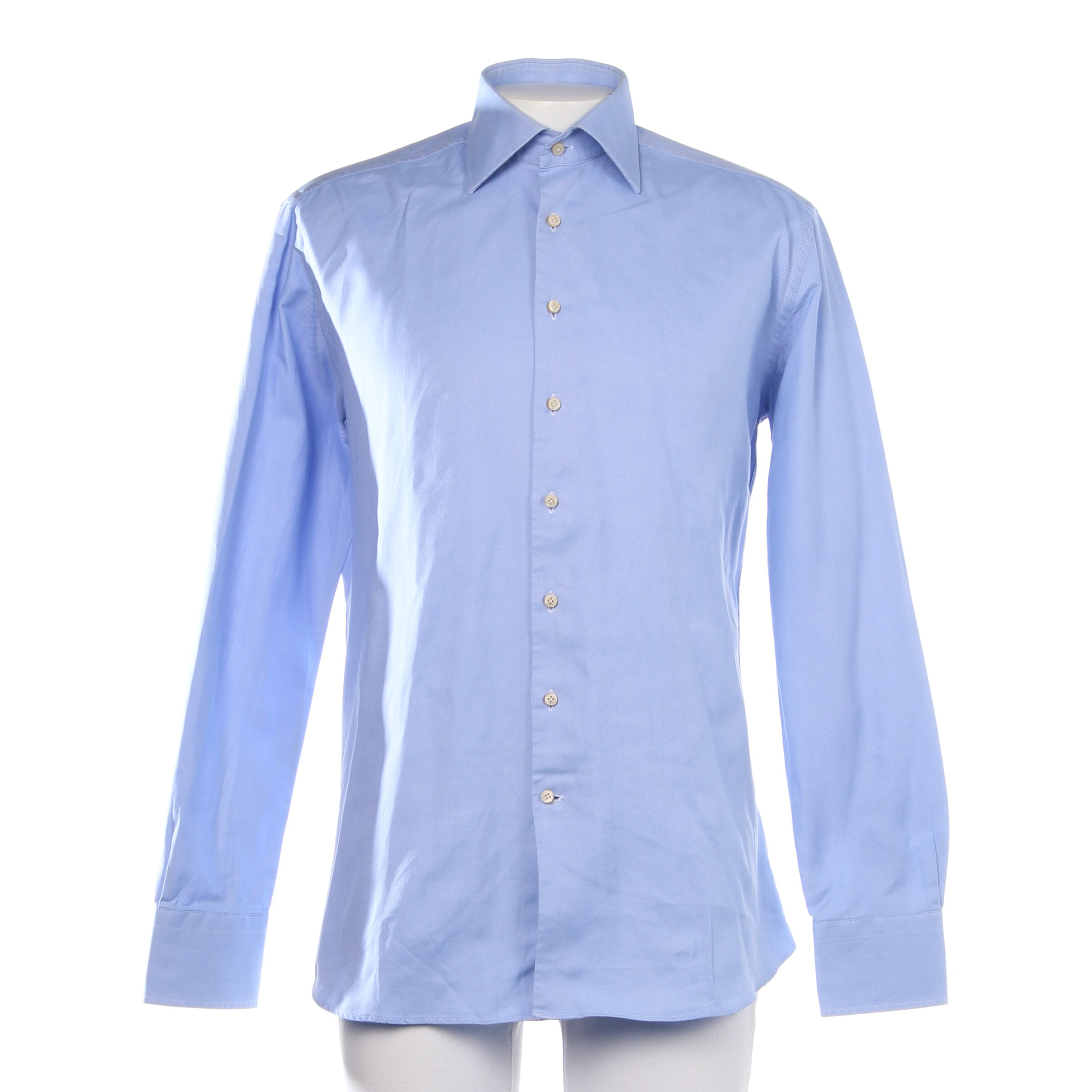 AIGNER Button Up Shirt in L in Blue: front