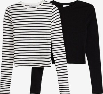 Bershka Shirt in Schwarz: predná strana