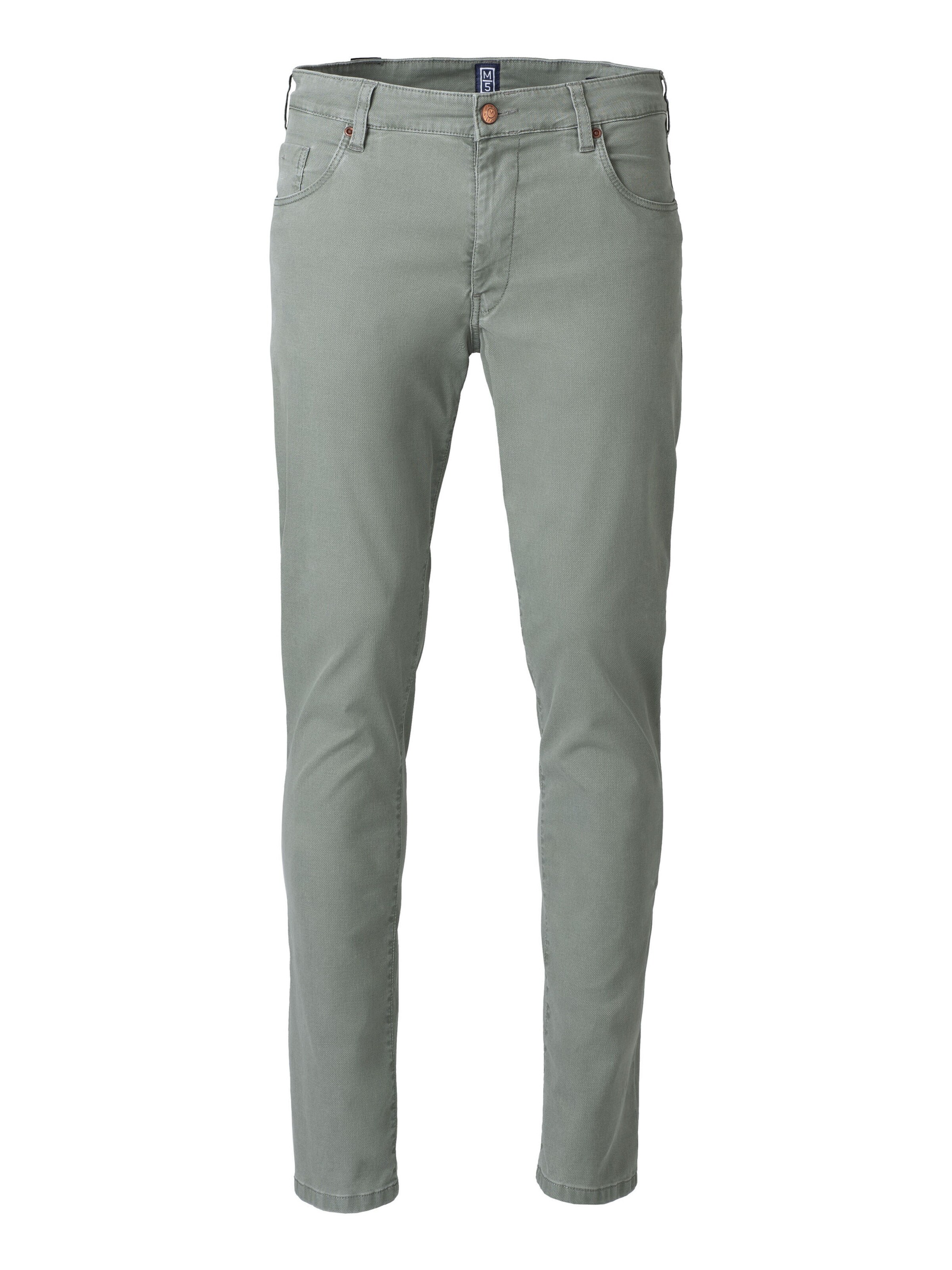 MEYER Slim fit Jeans 'M5' in Green: front
