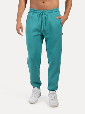 Smilodox Tapered Ilyas Casual Classic Pants in Blau: Vorderseite