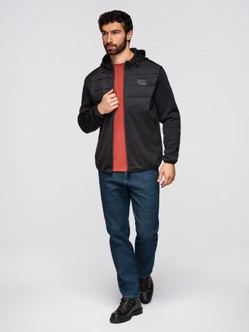 Ombre Jacke in Schwarz