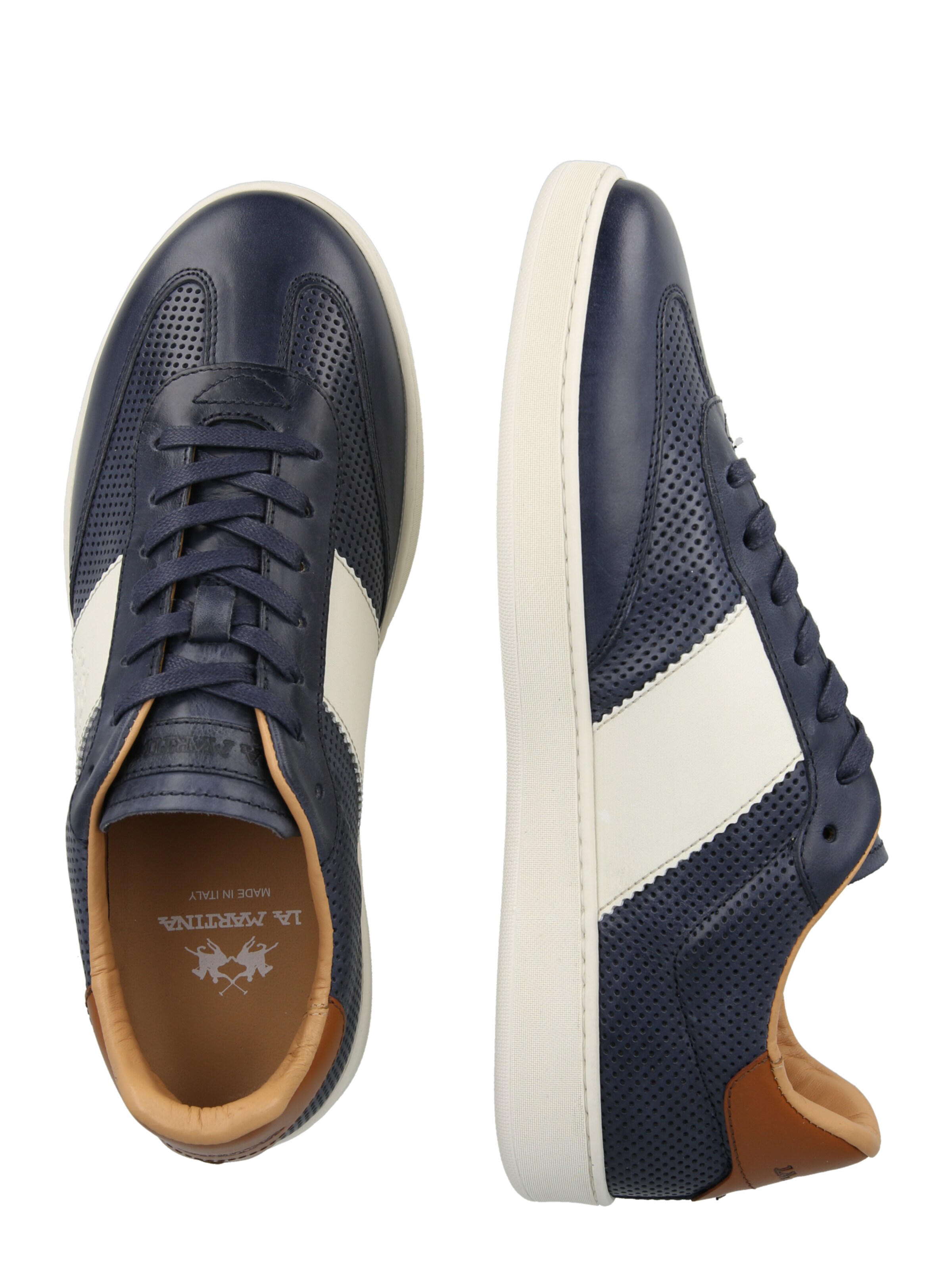 La Martina Platform trainers in Blue