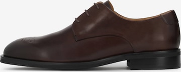 Kazar Lace-Up Shoes in Brown: front