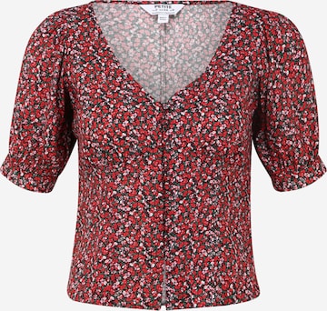 Chemisier Dorothy Perkins Petite en rouge : devant