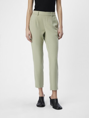Coupe slim Pantalon 'LISA' OBJECT en vert : devant