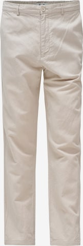 Pantalon chino Salsa Jeans en beige : devant