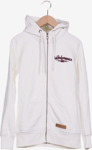 PEAK PERFORMANCE Sweatshirt & Zip-Up Hoodie in S in White: front