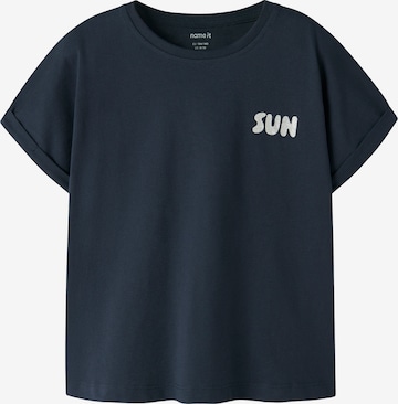 NAME IT Shirt 'NKFVILLE' in Blauw: voorkant