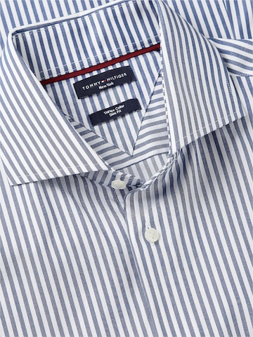 TOMMY HILFIGER Slim fit Zakelijk overhemd 'New York' in Blauw