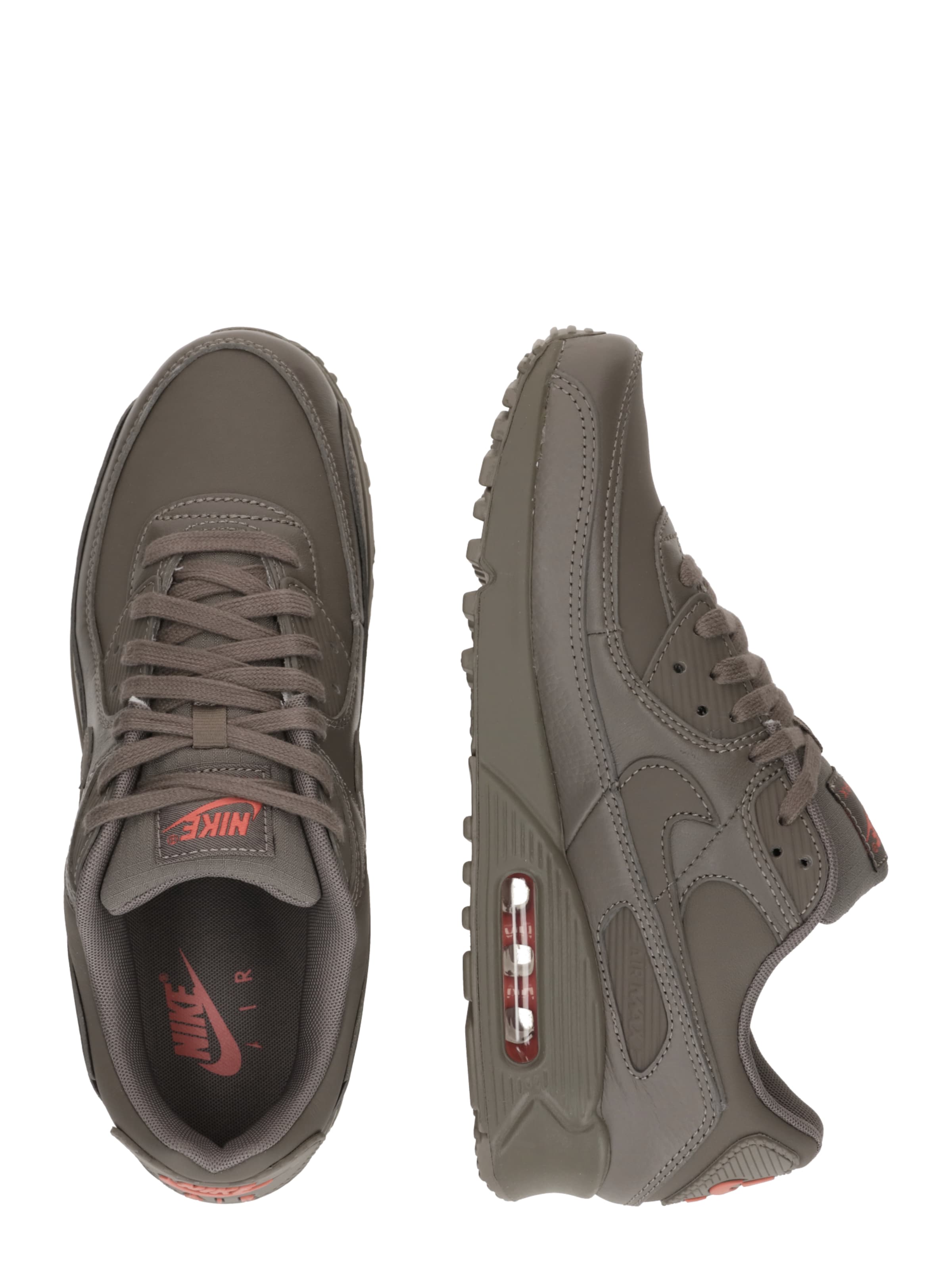 Nike Sportswear Matalavartiset tennarit 'AIR MAX 90 ESS+' värissä harmaa