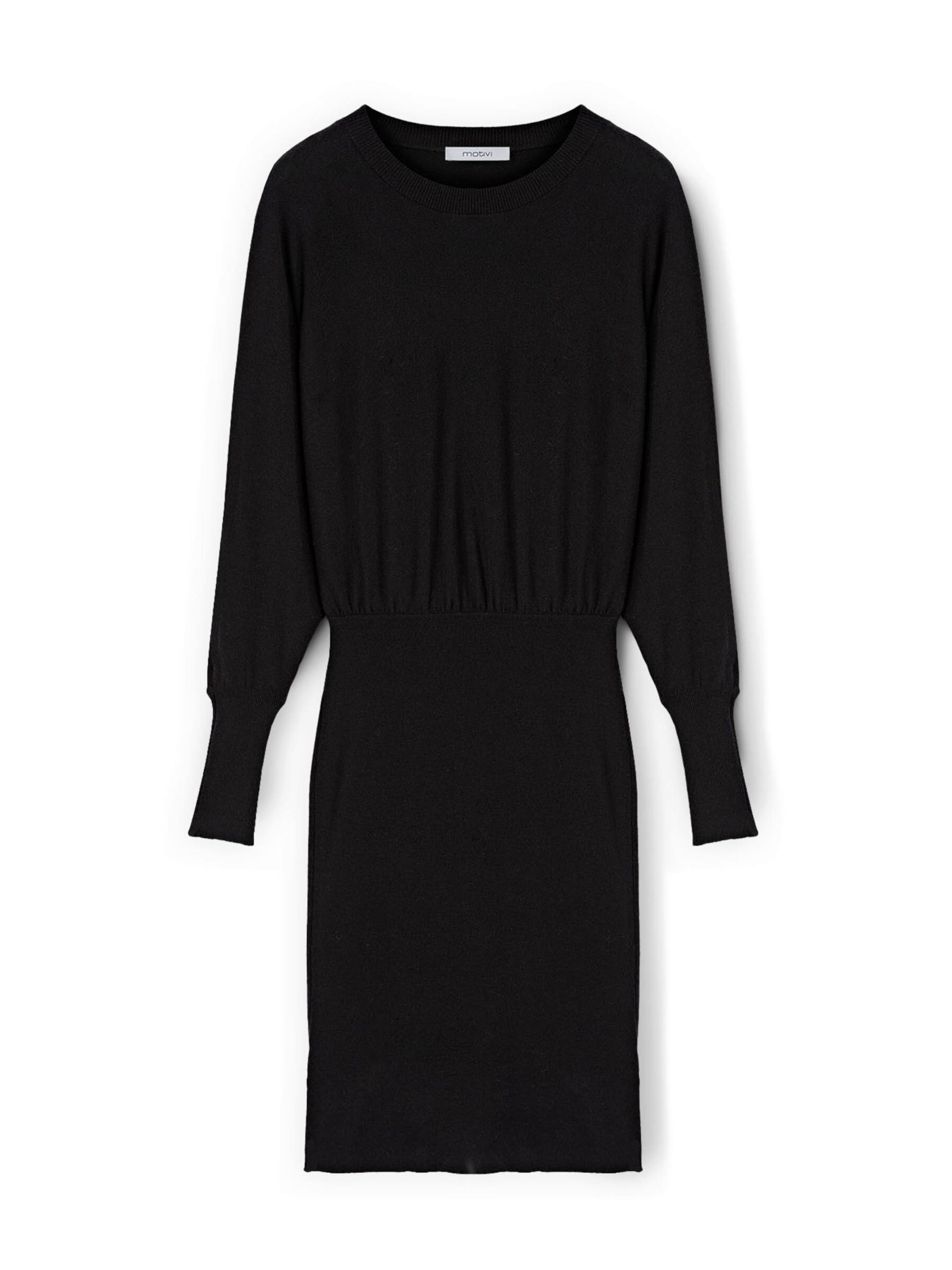 MOTIVI Jurk in Zwart: voorkant