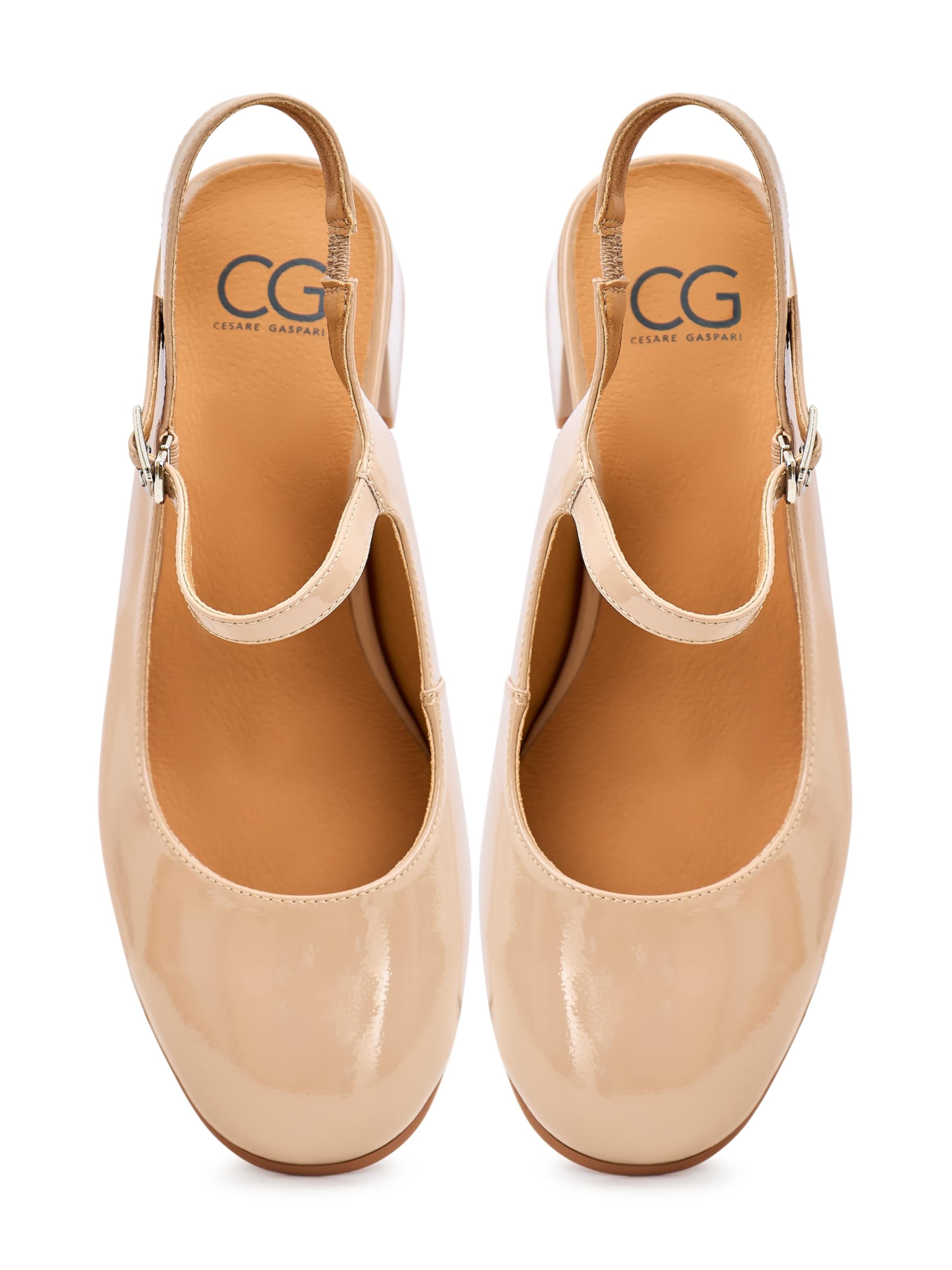 CESARE GASPARI Slingpumps in Beige