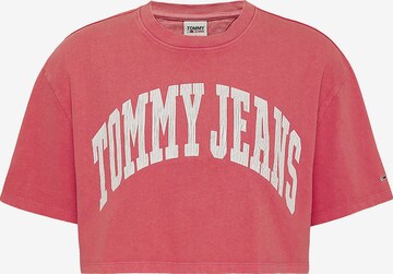 Tommy Jeans Koszulka w kolorze różowy: przód