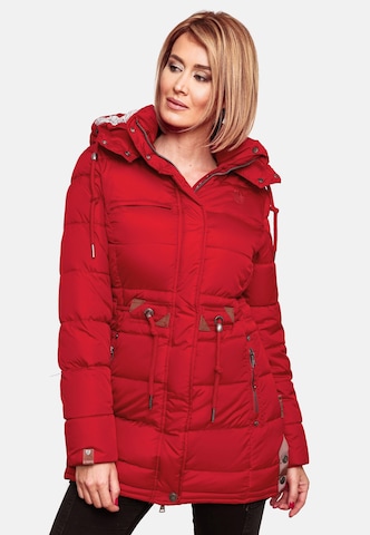 NAVAHOO Χειμερινό παλτό 'Dalie' σε κόκκινο: μπροστά