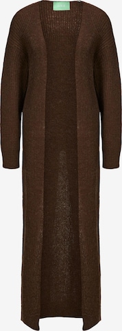 JJXX Knitted Coat 'Ea' in Brown: front