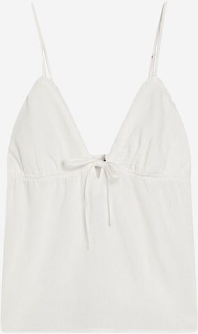 Bershka Top | bela barva: sprednja stran