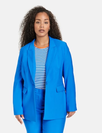 SAMOON Blazer in Blue: front