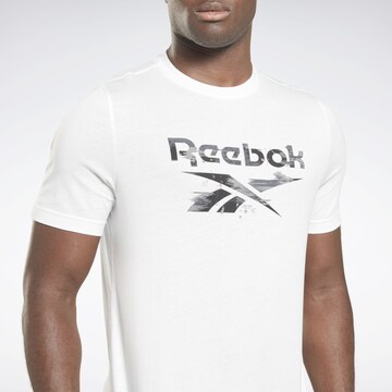 Reebok Toiminnallinen paita ' Identity Modern Camo' värissä valkoinen