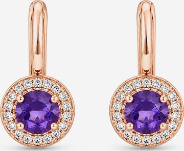 Secret Stones Ohrringe 'Grace' in Lila: Vorderseite
