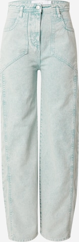 IRO Loosefit Jeans i grön: framsida